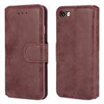 Matte Frosted Flip Leather Stand Wallet Case for iPhone SE 2020 / 7 4.7 inch - Wine Red