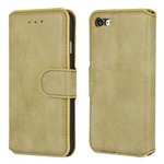 Matte Frosted Leather Flip Stand Wallet Case for iPhone 7 Plus 5.5 inch - Light Green