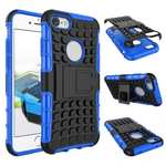Tough Armor Shockproof Hybrid Dual Layer Kickstand Protective Case for iPhone SE 2020 / 7 4.7inch - Blue