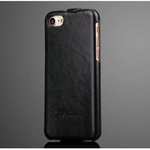 Crazy Horse Grain Top Flip Leather Case for iPhone SE 2020 / 7 4.7inch - Black