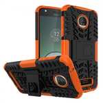 Silm Armor Kickstand Protective Cover Case For Motorola Moto Z Play/ Moto Z Play Droid - Orange
