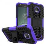 Silm Armor Kickstand Protective Cover Case For Motorola Moto Z Play/ Moto Z Play Droid - Purple