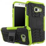 Shockproof Armor Kickstand Hybrid Protective Cover Case For Samsung Galaxy A7 (2017)  - Green