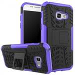 Shockproof Armor Kickstand Hybrid Protective Cover Case For Samsung Galaxy A7 (2017)  - Purple