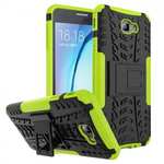 Shockproof Dual Layer Armor Kickstand Defender Protective Case For Samsung Galaxy J7 2017 - Green