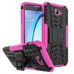 Shockproof Dual Layer Armor Kickstand Defender Protective Case For Samsung Galaxy J7 2017 - Hot pink