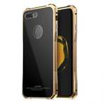 Luxury Metal Bumper Case & Gorilla Tempered Glass Back Cover For iPhone 7 Plus / 8 Plus