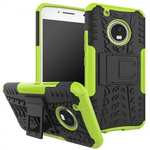 Tough Rugged Dual Layer Shockproof Kickstand Protective Case for Motorola Moto G5 Plus - Green
