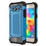Dual Layer Shockproof Armor Case Cover for Samsung Galaxy J2 Prime - Blue