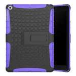 Rugged Armor Shockproof Dual Layer Protective Kickstand Case For Apple iPad 9.7 (2017) - Purple