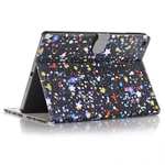Stars Magnetic PU Leather Card Book Stand Flip Case Cover For New iPad 9.7 (2017)