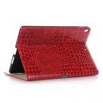 Crocodile Folio Flip Leather Stand Case Cover for iPad Pro 10.5-inch - Red