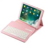 Removable Bluetooth Keyboard Leather Case for 10.5-inch iPad Pro - Pink