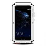 Waterproof Shockproof Aluminum Gorilla Glass Metal Case Cover For Huawei P10 - White