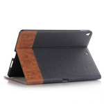 Cross Pattern PU Leather Flip Folio Wallet Card Holders Case for iPad Pro 10.5-inch - Grey