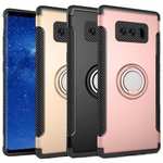 Hybrid Shockproof Protective Phone Case Cover with Ring Grip Stand Holder For Samsung Galaxy Note 8