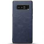 Leather Ultra Slim Hard Back Case Cover for Samsung Galaxy Note 8 - Navy Blue