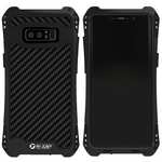 R-just Powerful Shockproof Dirt Proof Metal Aluminum Case for Samsung Galaxy Note 8 - Black