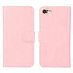 Crazy Horse Magnetic PU Leather Flip Case Inner TPU Cover for iPhone 8 Plus 5.5 inch - Pink