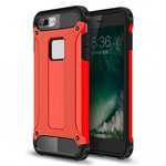 Dustproof Dual-layer Hybrid Armor Protective Case For Apple iPhone 8 Plus 5.5inch - Red