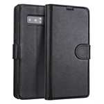Genuine Leather Flip Card Slot Wallet Case For Samsung Galaxy Note 8 - Black
