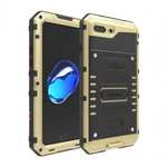 IP68 Waterproof Shockproof Aluminum Metal Case for iPhone 8 Plus 5.5inch - Gold