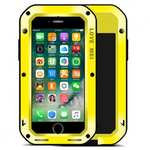 Shockproof / Dust Proof Gorilla Glass Aluminum Metal Case Cover for iPhone 8 Plus - Yellow