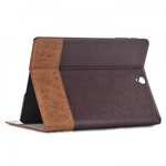 Leather Wallet Stand Folio Flip Smart Cover Case for Samsung Galaxy Tab S3 9.7Inch T820/T825 - Brown