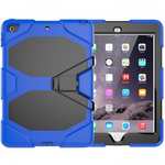Shockproof Rugged Cover Three Layer Hard PC+Silicone Case For New iPad 9.7Inch 2017 - Blue