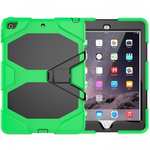 Shockproof Rugged Cover Three Layer Hard PC+Silicone Case For New iPad 9.7Inch 2017 - Green