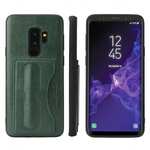 Luxury Leather Slim Cover Back Cover with Credit Card Slot for Samsung Galaxy S9 - Green
