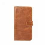 Crazy Horse Leather Flip Case Wallet Stand Card Holder for Samsung Galaxy S9 - Light Brown
