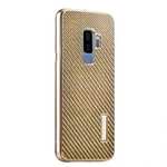 Aluminium Metal Frame + Carbon Back Cover Case For Samsung Galaxy S9 Plus - Gold