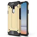 Full Slim Rugged Dual Layer Heavy Duty Hybrid Protection Case for LG G7 ThinQ - Gold