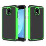 Hybrid Dual Layer Shockproof Protective Phone Case Cover For Samsung Galaxy J3 (2018) - Green