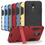 For LG Stylo 4 Rugged Armor Hybrid Protective Kickstand Case Cover