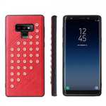 For Samsung Galaxy Note 9 Ultra-thin Star Soft TPU Leather Back Cover Case - Red