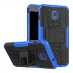 Rugged Armor Shockproof Protective Kickstand Phone Case For Samsung Galaxy J3 (2018) - Blue