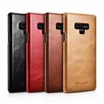 ICARER Vintage Curved Edge Real Leather Flip Case For Samsung Galaxy Note 9 / Note 10 / S20 Ultar / S10 S10 Plus