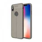 For iPhone XS Max Flexible TPU Slim Protective Back Cover Case - Grey