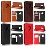 Genuine Leather Card Wallet Flip Slot Stand Case For Samsung Galaxy S8 / S9 / Note 9 / Note 10