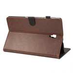 Crazy Horse Texture Stand Leather Case for Samsung Galaxy Tab S4 10.5 T830/T835 - Dark Brown