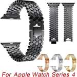 For Apple Watch Series 4 44mm/40mm Replacement Stainless Steel Loop Strap Band