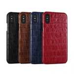 For iPhone SE 2020 Xs Max XR XS 7 8 Leather Crocodile Pattern Hard Back Case Cover
