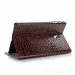 For Samsung Galaxy Tab A 10.5 T590/T595 2018 Crocodile Pattern Stand Leather Case - Brown