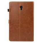 For Samsung Galaxy Tab A 10.5 T590 / T595 Luxury Crazy Horse Texture Stand Leather Case - Brown