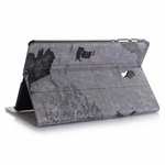 For Samsung Galaxy Tab A 10.5 T590/T595 World Map Stand Flip Leather Case - Grey
