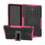 Rugged Shockproof Kickstand Armor Case for Samsung Galaxy Tab S4 10.5 T830/T835 - Hot Pink