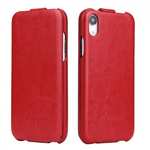 Crazy Horse Pattern Leather Case for iPhone XR - Red
