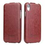 Crazy Horse Pattern Leather Case for iPhone XR - Brown